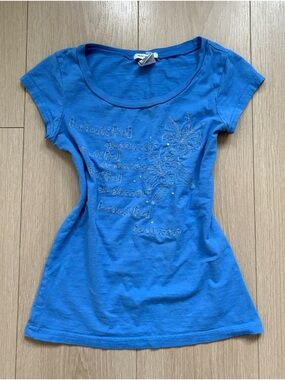 Y2K Old Navy Blue Short Sleeve Tee